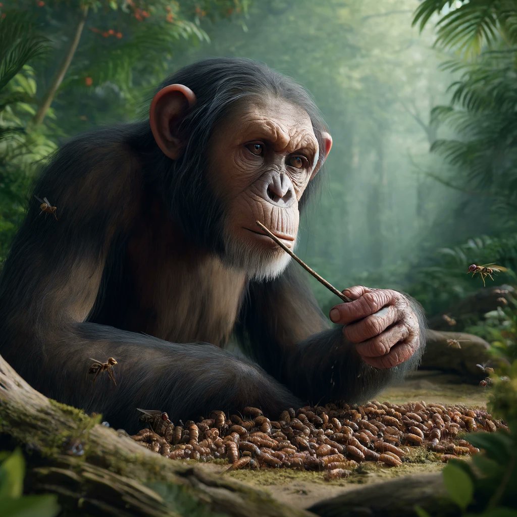 AnimaliaRes's tweet photo. The title for smartest animal often goes to the chimpanzee, known for its problem-solving skills and complex social behaviors. They use tools, exhibit empathy, and can learn sign language, showcasing profound intelligence. #Chimps #AnimalFacts https://t.co/hsPaapt8Rs