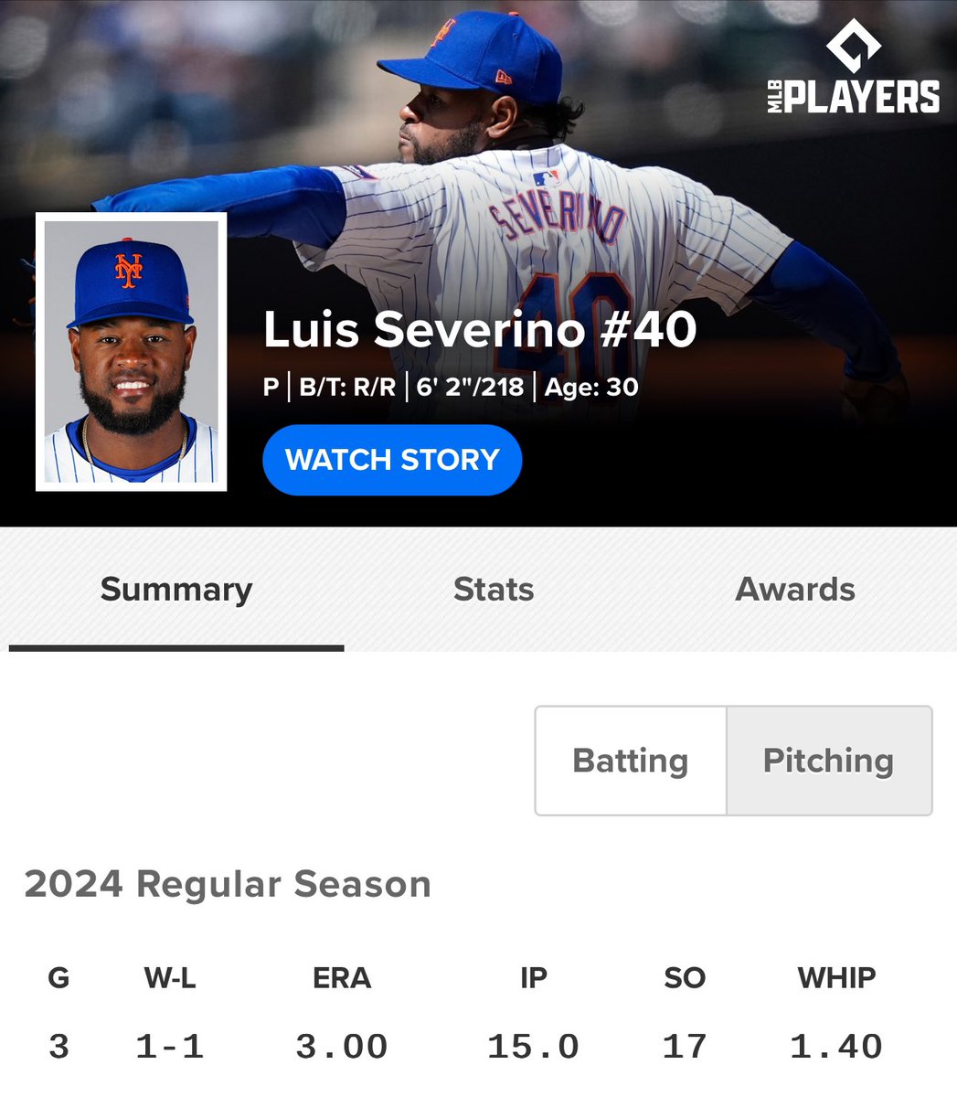 ThePiitbShow's tweet image. Not a bad start to his Mets career. WHIP is a little high and would be great to get more than 5 from him. #PiitB #Mets