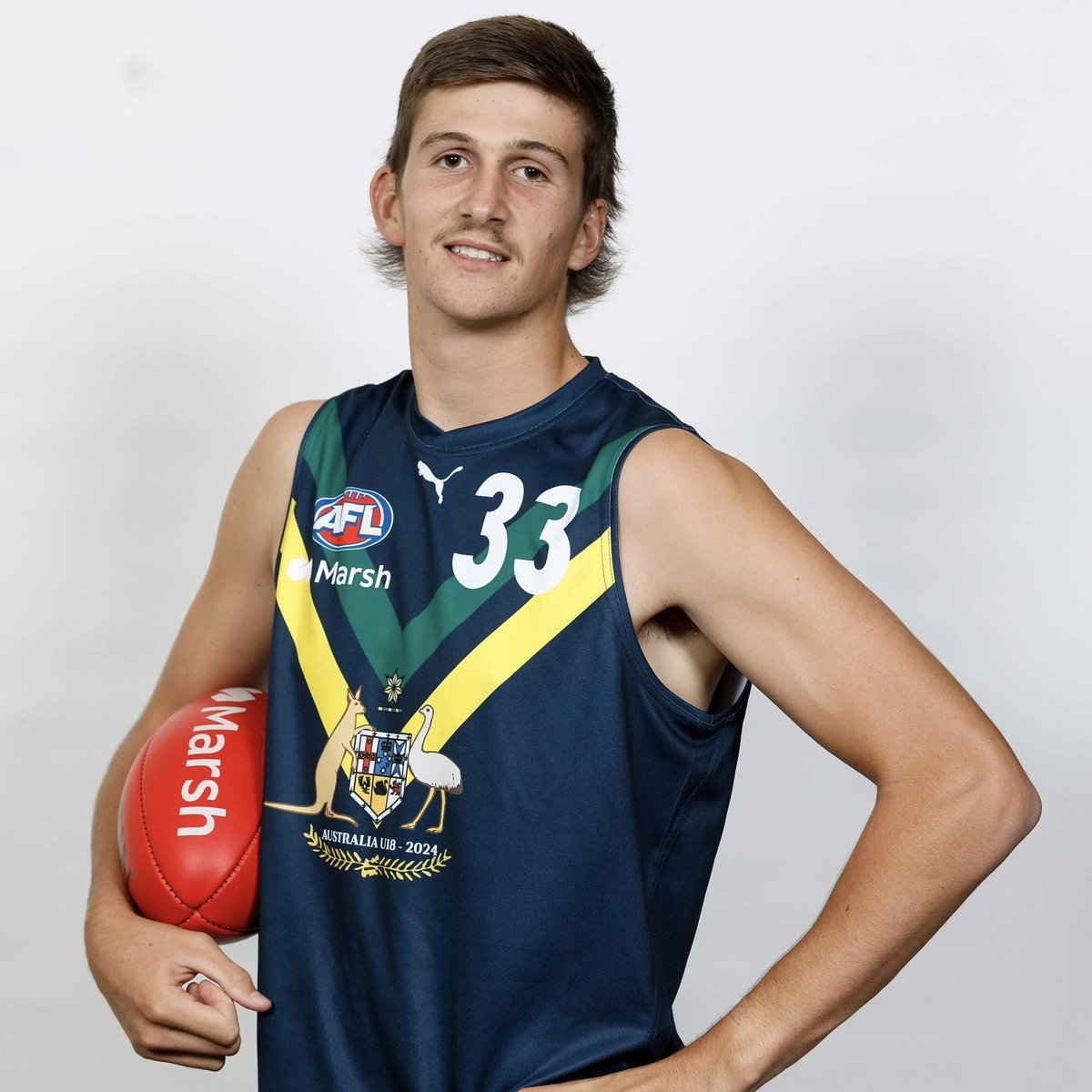 Best of luck to Devils ruck Oliver Dean, who will pull on the Australian jumper and represent the AFL Academy for the first time today! 👏 The Academy will take on Coburg at 1:00 PM today, with the game streamed live on the AFL website.
