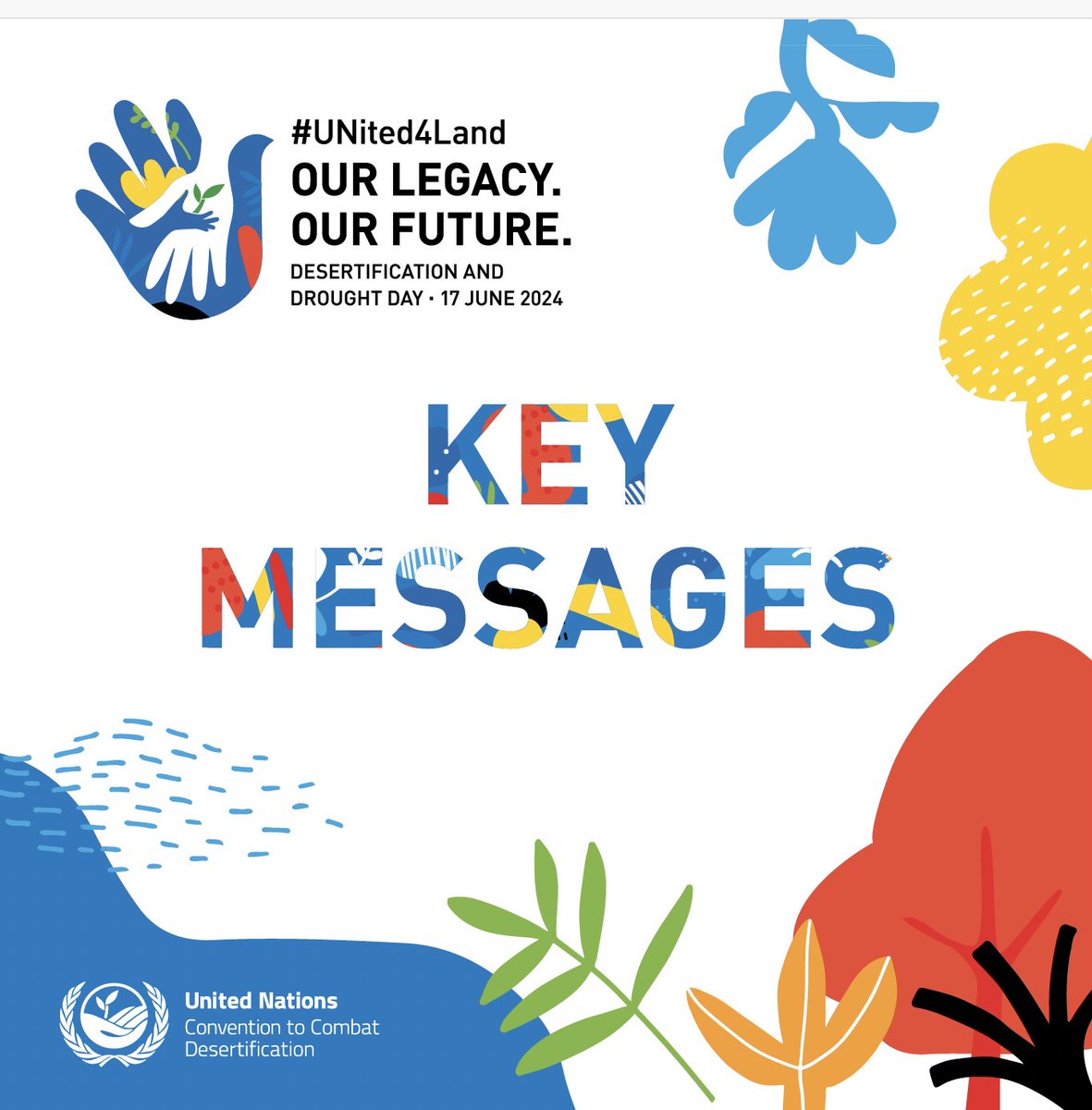 What is the Desertification and Drought Day 2024 all about? The year's theme “United for Land: Our Legacy. Our Future” spotlights action across generations for the sustainable future of land. Our key messages outline this year's priorities: bit.ly/3OPMoXo #UNited4Land