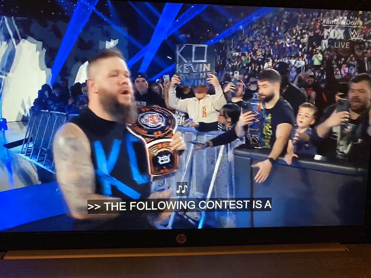 KO got that Detroit Tigers championship. #SmackDown