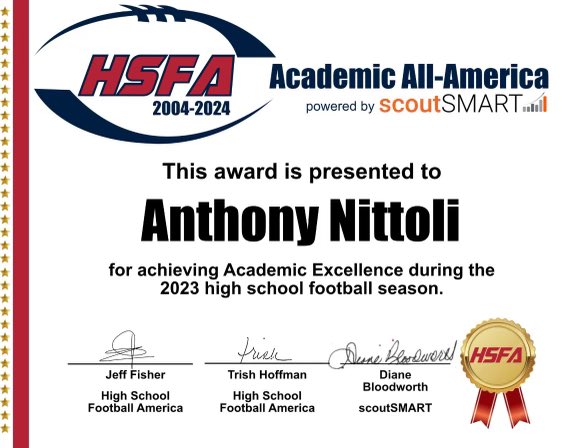 Congratulations @anthony_nittoli #morethanfootball #spartanpride