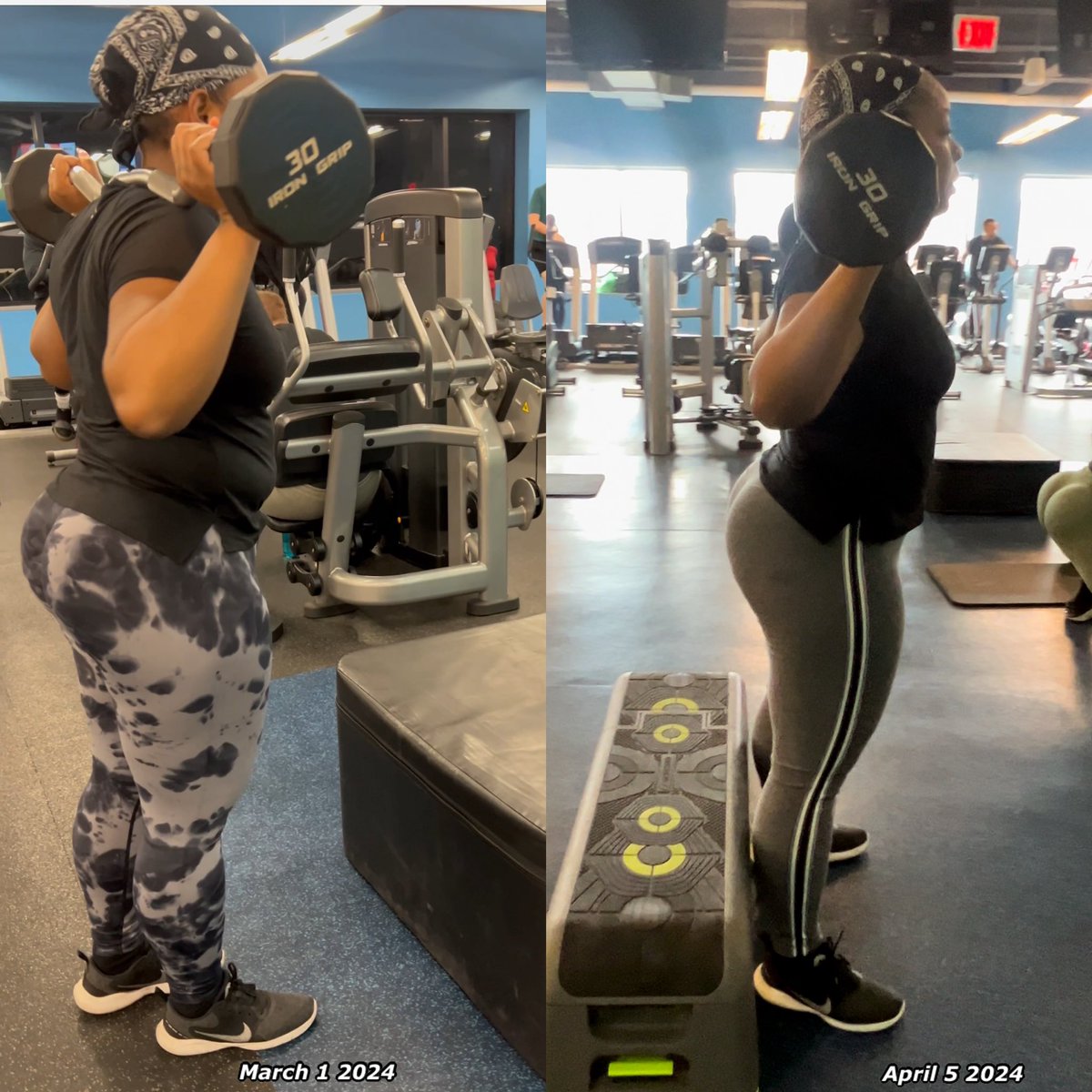 My client one month after training with me in person, our bodies can do amazing things when we lock in
