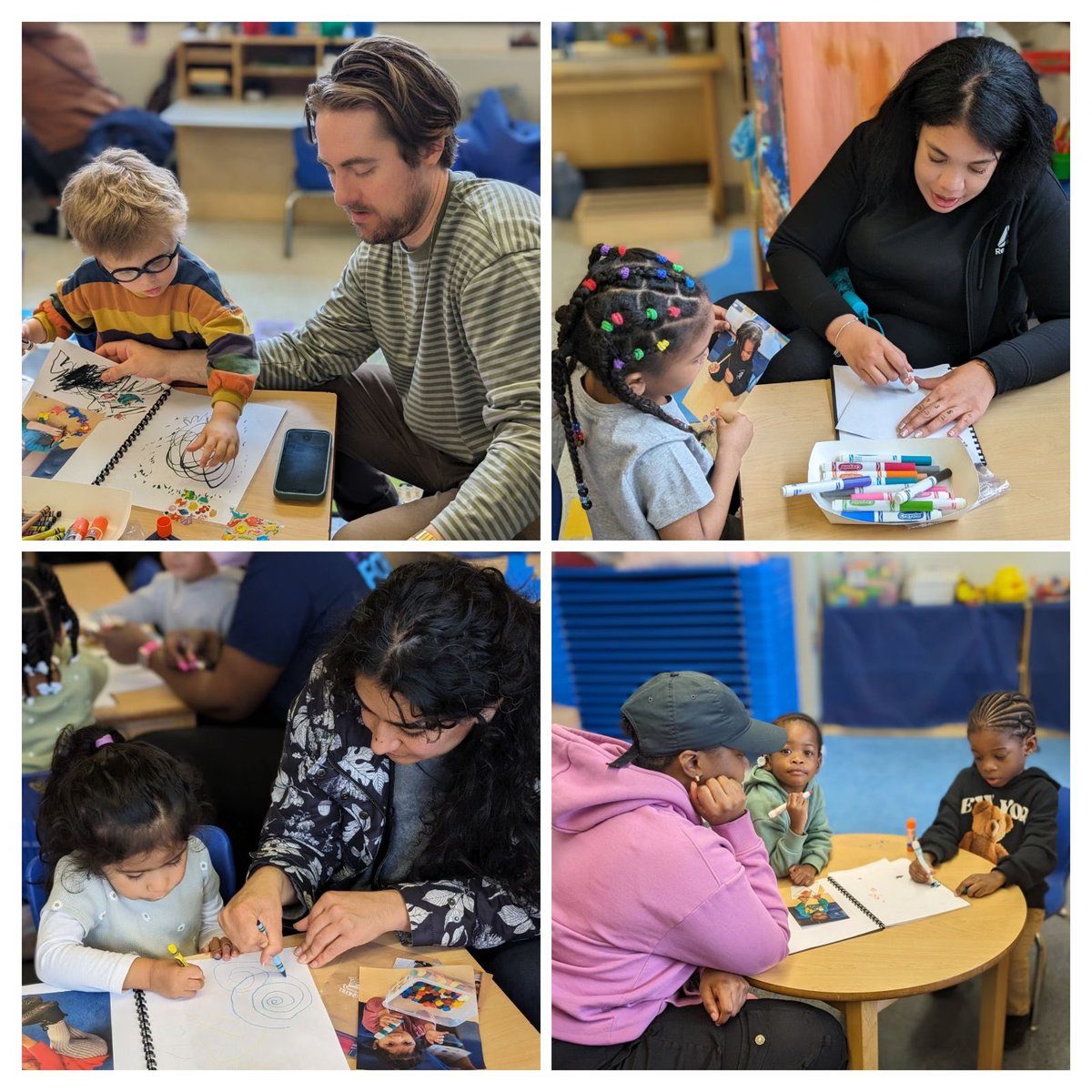 A special time on “Family Day” was shared by Joan Snow/Glenwood 3K students and their families by celebrating and creating their very own personal books. #Reimaginelearning @Rosaliefav @District22BKNY @DOEChancellor @NYCSchools @Stu_chasabenis @NYCCouncil