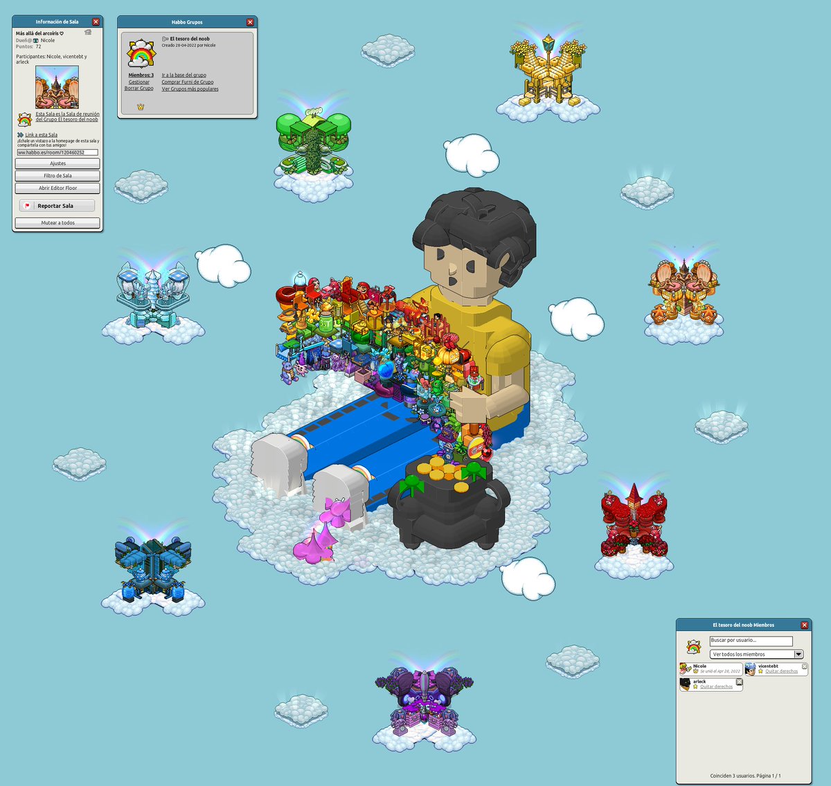 nimeyp's tweet photo. 🌈El tesoro del noob🌈
🍀Concurso: Más allá del arcoíris
☘️Participantes: Nicole, vicentebt y arleck
🍀Link de la sala: https://t.co/BhVIkwOQP5
☘️Link de la imagen: https://t.co/gQb1p2T9WL
@Habbo @ESHabbo #Habbo https://t.co/dpLUX8gF3F