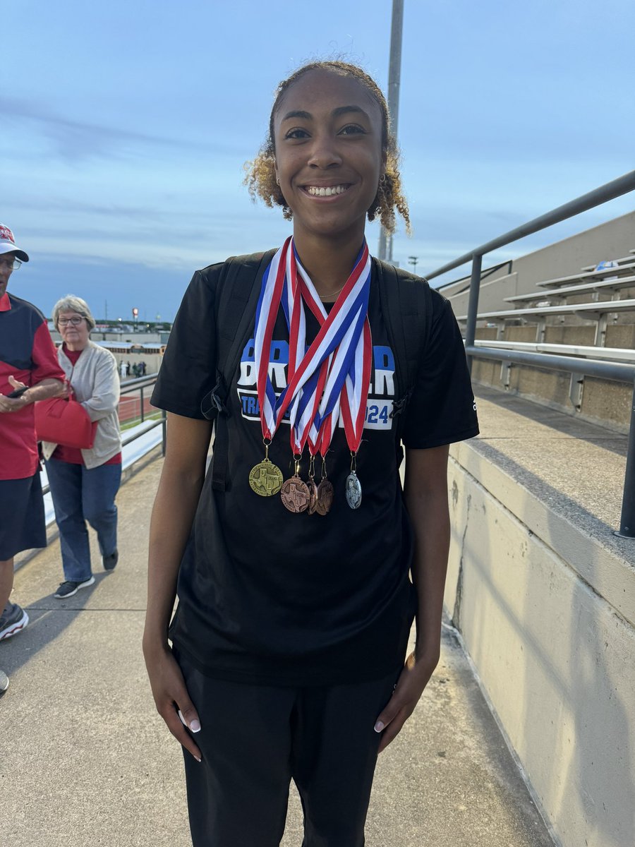 This girl competed in 5 Events today in the Area Meet and ADVANCED to Region in ALL 5 Events!! Congratulations Chania Price!!