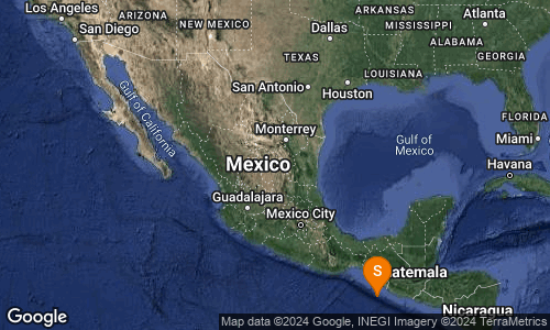 SISMO Magnitud 4.0 Loc 125 km al SUROESTE de CD HIDALGO, CHIS 12/04/24 19:28:34 Lat 13.93 Lon -93.01 Pf 21 km