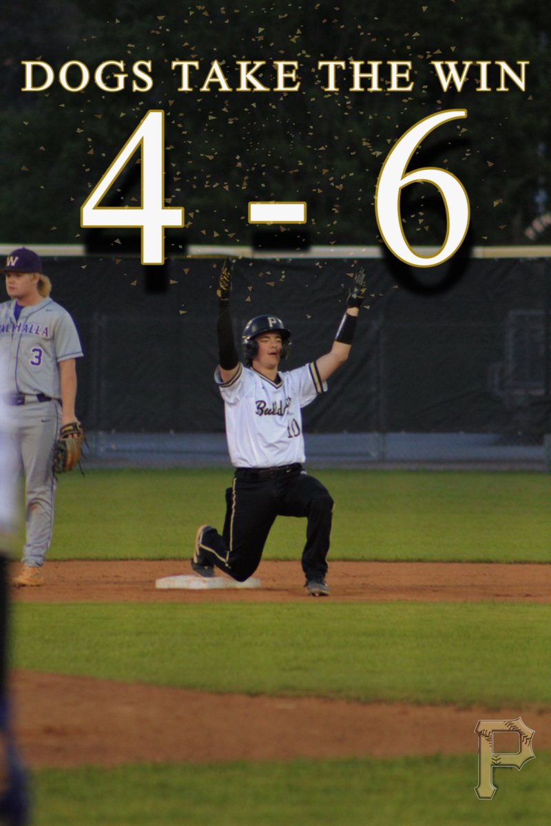 PHSDiamondDogs's tweet photo. Bulldogs take the W tonight against Walhalla!!
Card is officially punched for playoffs! 🧹🧹 https://t.co/nGiyuuwGUX