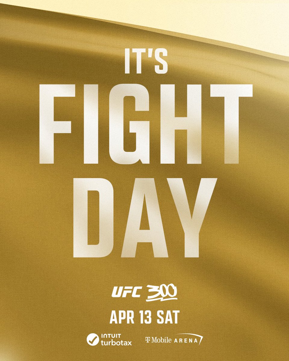 ufc's tweet image. 🚨 TODAY'S THE DAY 🚨

#UFC300 is finally here!

[ B2YB @TurboTax ]