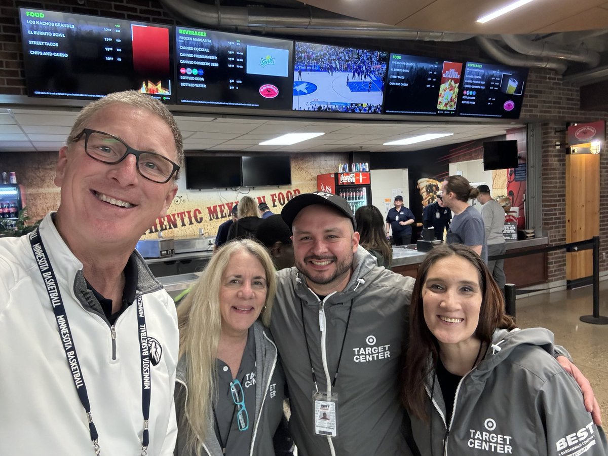 What a pleasure to work with some of @timberwolves @targetcentermn game night finest in guest experience! Tami, Gerardo & Amanda do an awesome job helping create great 1st & lasting impressions with our fans - say hello to them next time coming through our gates/entrance #FanX