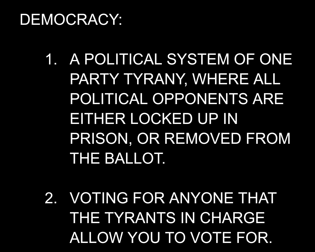 In case you are wondering what #Democrats mean when they say they are 'Saving Democracy!'

⚠️👇⚠️👇⚠️👇⚠️