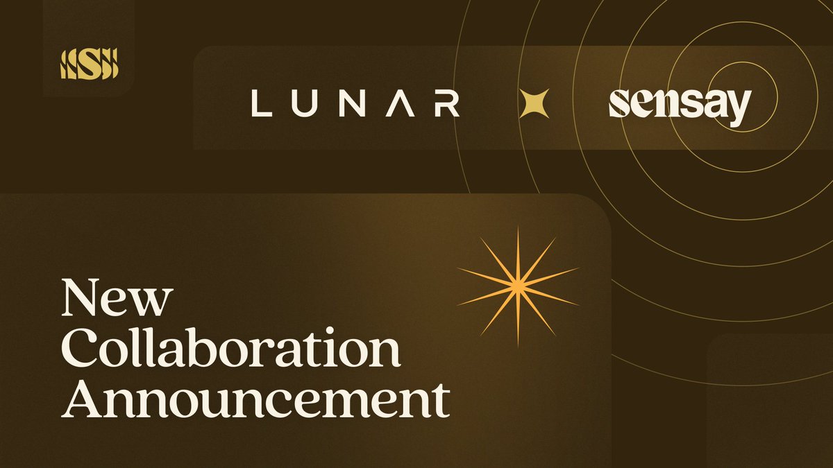 Thrilled to announce our collaboration with @LunarStrategy! 🌟 As a leading Web3 marketing agency, Lunar Strategy has played a pivotal role in the evolution and expansion of Sensay and the $SNSY token. Looking forward to seeing where this exciting collaboration will take us 🚀