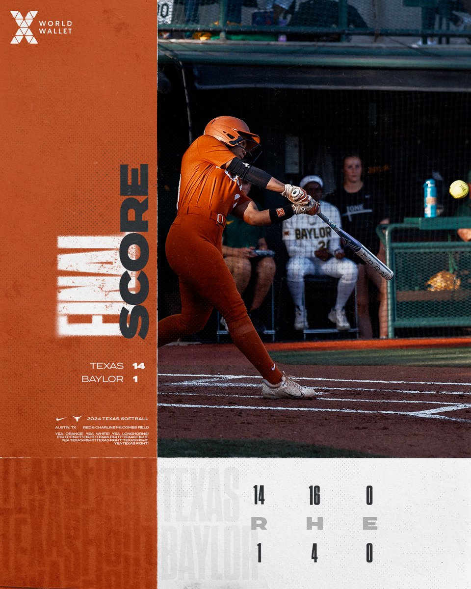 A win in six inning. 🤘 #HookEm | @TexasLonghorns