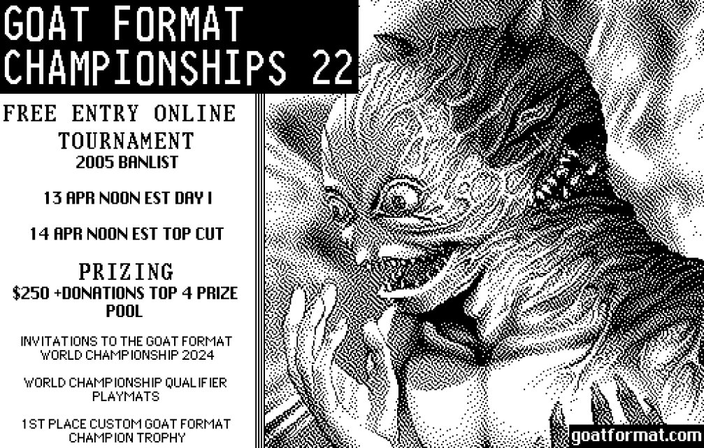 GoatFormatOfficial (@goatformatygo) on Twitter photo LETS DUEL! The Goat Format Championship Is going down Tomorrow Come on out and play! #goatformat #timewizard #retroyugioh LETS DUEL! The Goat Format Championship Is going down Tomorrow Come on out and play! #goatformat #timewizard #retroyugioh