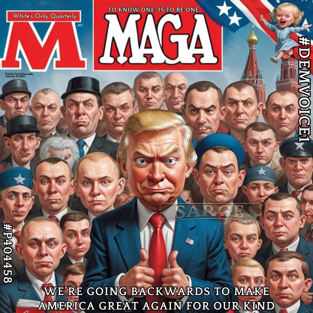 The MAGA movement, linked to Trump's presidency, focuses on policies to restore American ‘greatness’—code for “whites only” entitlement. Trump used MAGA as a support base during his 2016 & 2020 campaigns, along with repeating Russian misinformation. #DemVoice1