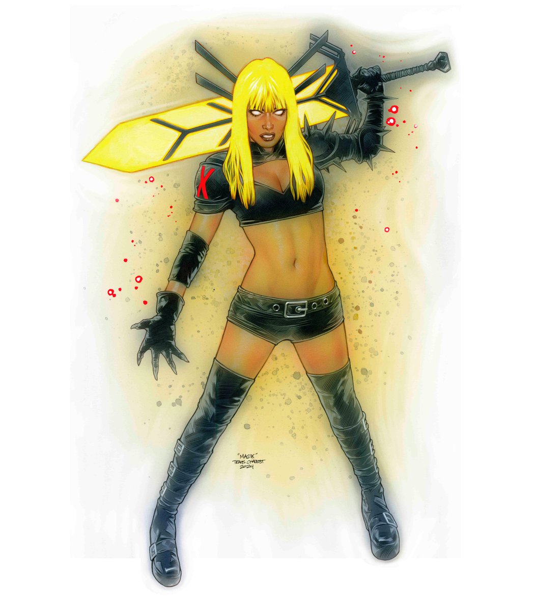 #25 Magik - Ink, gouache and colored pencils on 13 x 19 bristol