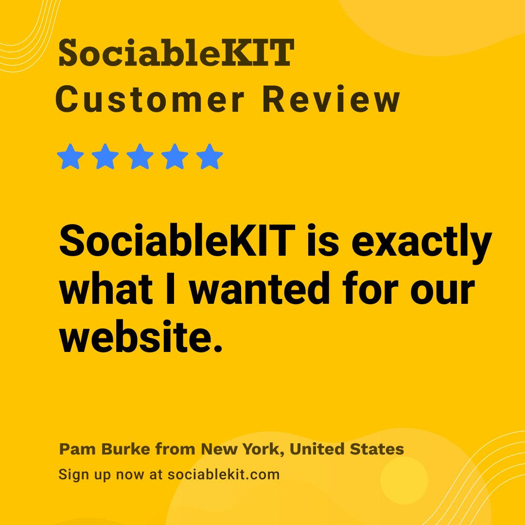 Thanks for your review, Pam! We're glad SociableKIT fits perfectly for your website. 

#CustomerSatisfaction #SociableKIT #WebTools #HappyUsers #TechSuccess
