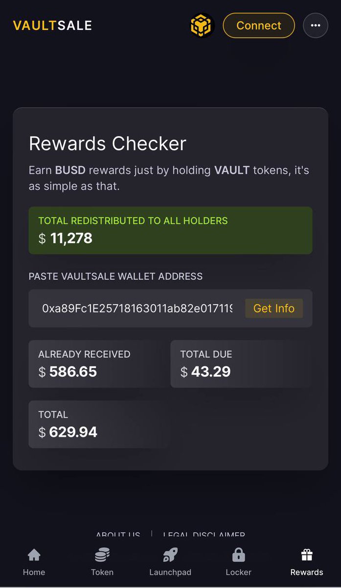 The VaultSale.com Rewards Checker is now live! How much have you earned?

#latelate #BitcoinHalving2024 #1000xGems #Base #Cronos #BSC #ETH #Matic #Crypto #Launchpad #Ftm