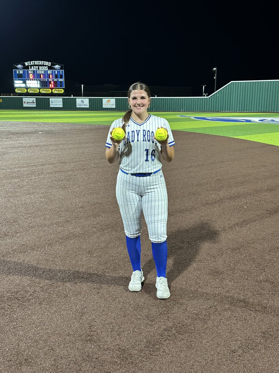 Final Weatherford 11 Trinity 1 POG Kinley Kemp 2-4 two homers and six RBI