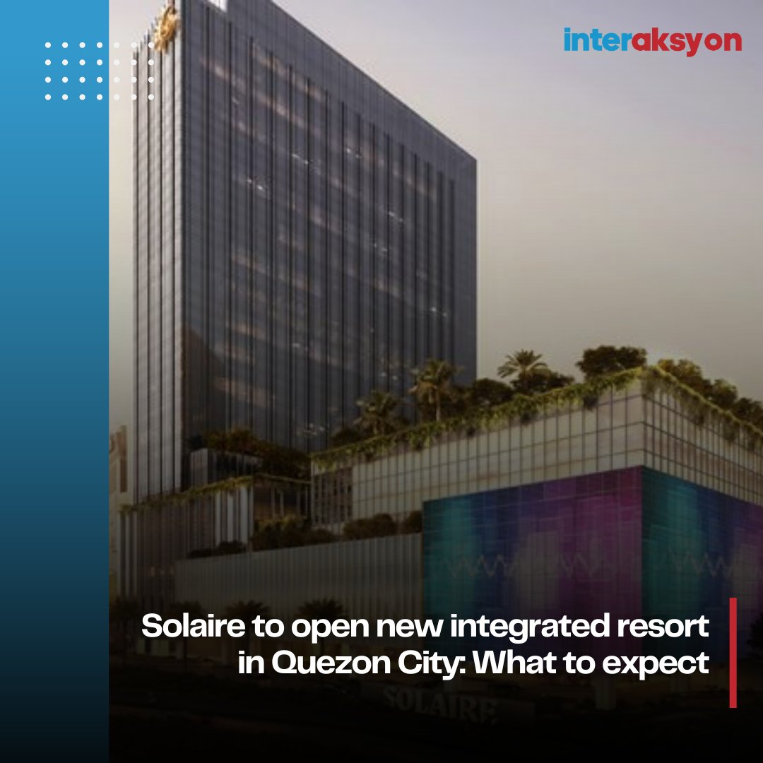 NEW ATTRACTION IN QC? 👀 Solaire Resort is bringing its signature brand closer to Metro Manila’s northern residents as it is set to open in Quezon City next month. Read: interaksyon.philstar.com/trends-spotlig…