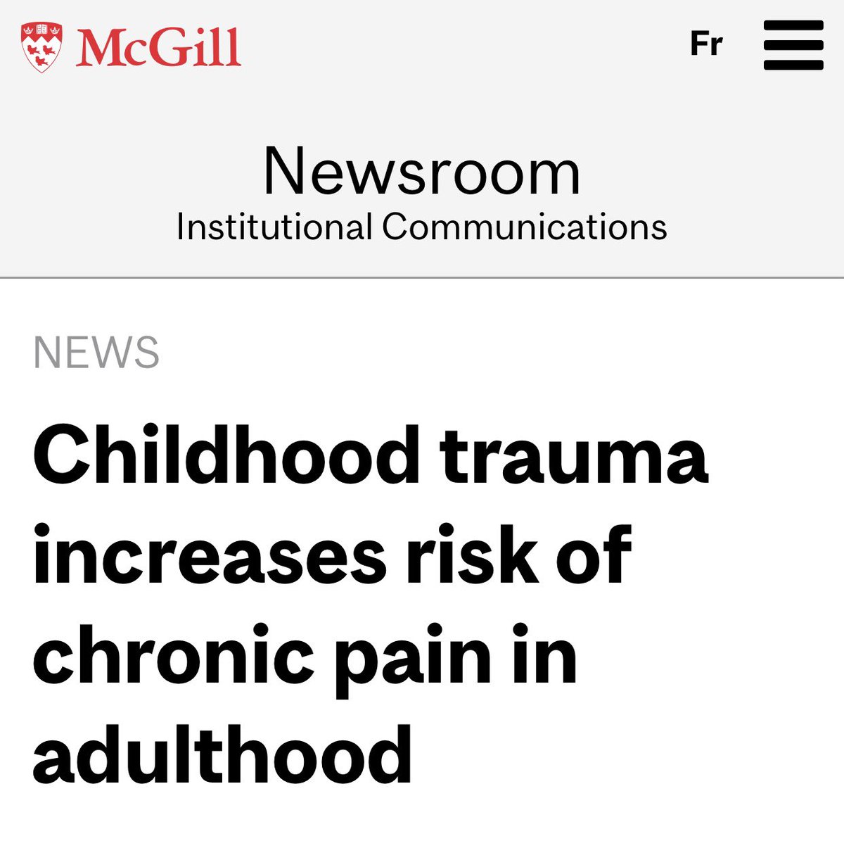 I wish I could see this kind of research as a step forward. Unfortunately, the current environment of open animus & hostility toward #ChronicPain patients, means this research could be used to further stigmatize people w/ pain. #ChronicPain isn’t mental illness.