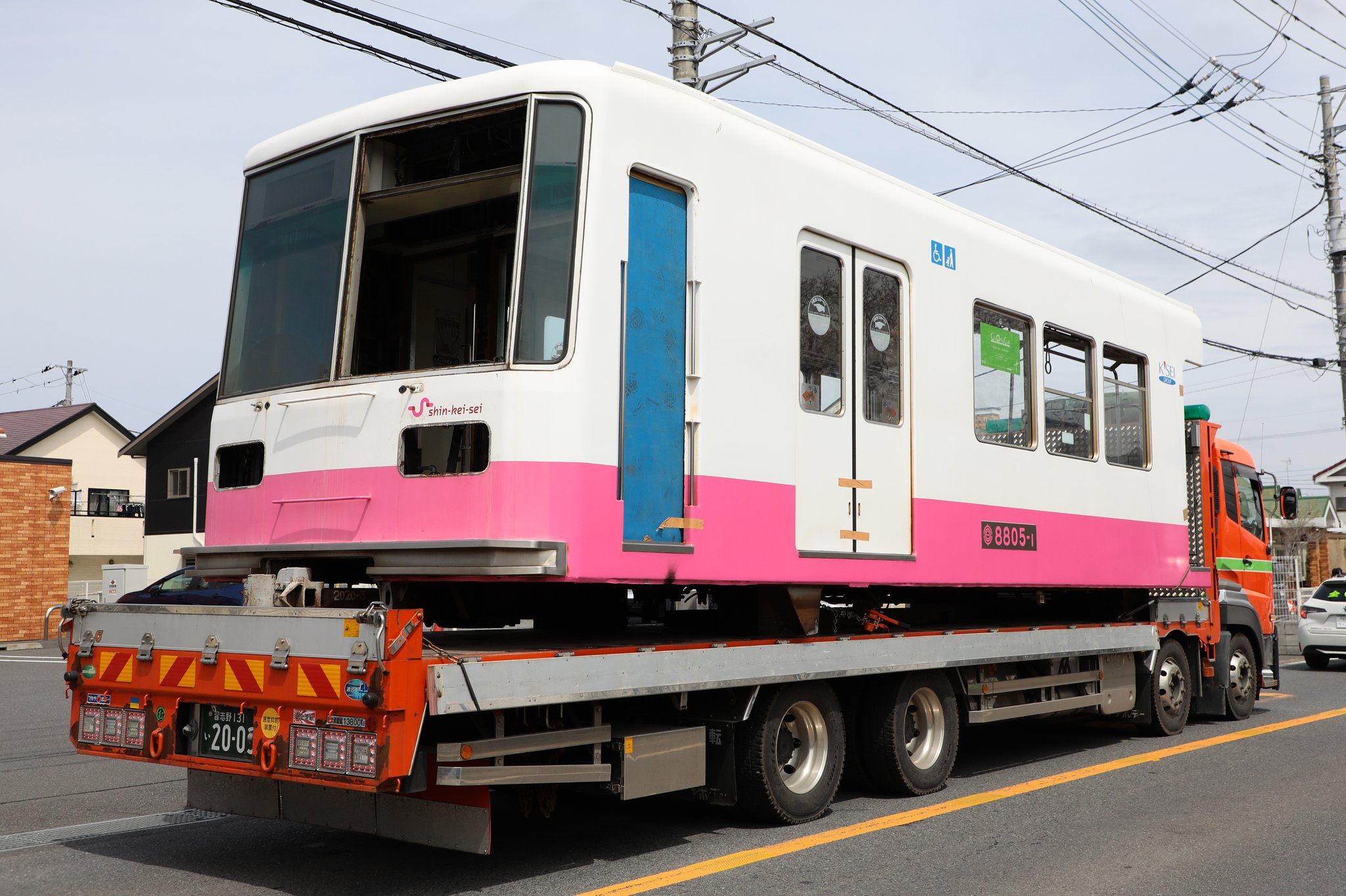 どーなつ в X: „2024.04 新京成電鉄8800形 8805編成 廃車搬出