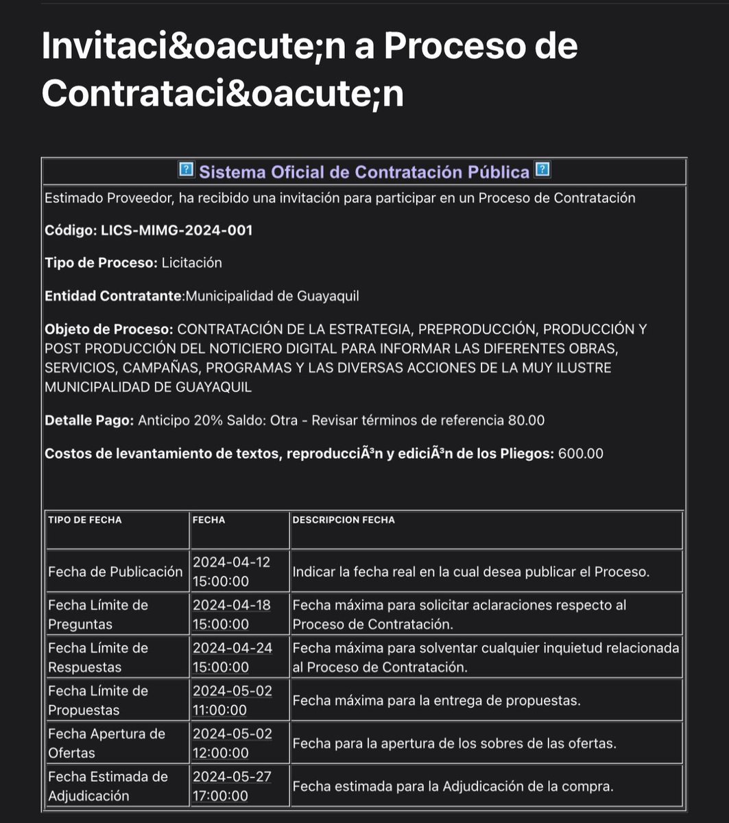 atenciongye's tweet photo. Pretenden gastar $700 mil dólares de los guayaquileños para contratar un noticiero digital para informar las “grandes obras” del alcalde. ¿Cuáles obras? ¿Y la seguridad? ¿Nos creen cojudos?#GyeSinAlcalde https://t.co/vAWUdgXtGv