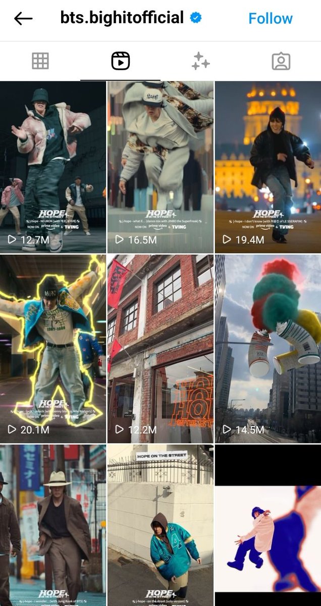So many hots videos on bts insta 😍 #jhope #HopeOnTheStreet