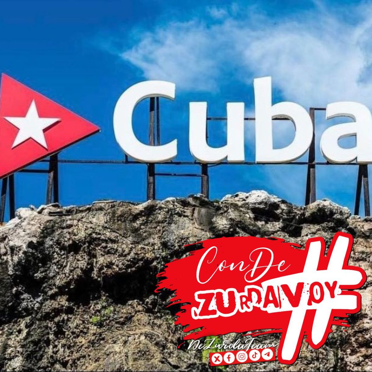 #ConDeZurdaVoy gritando #Cuba que linda es Cuba! #DeZurdaTeam @DeZurdaTeam_ 🤝 🐘