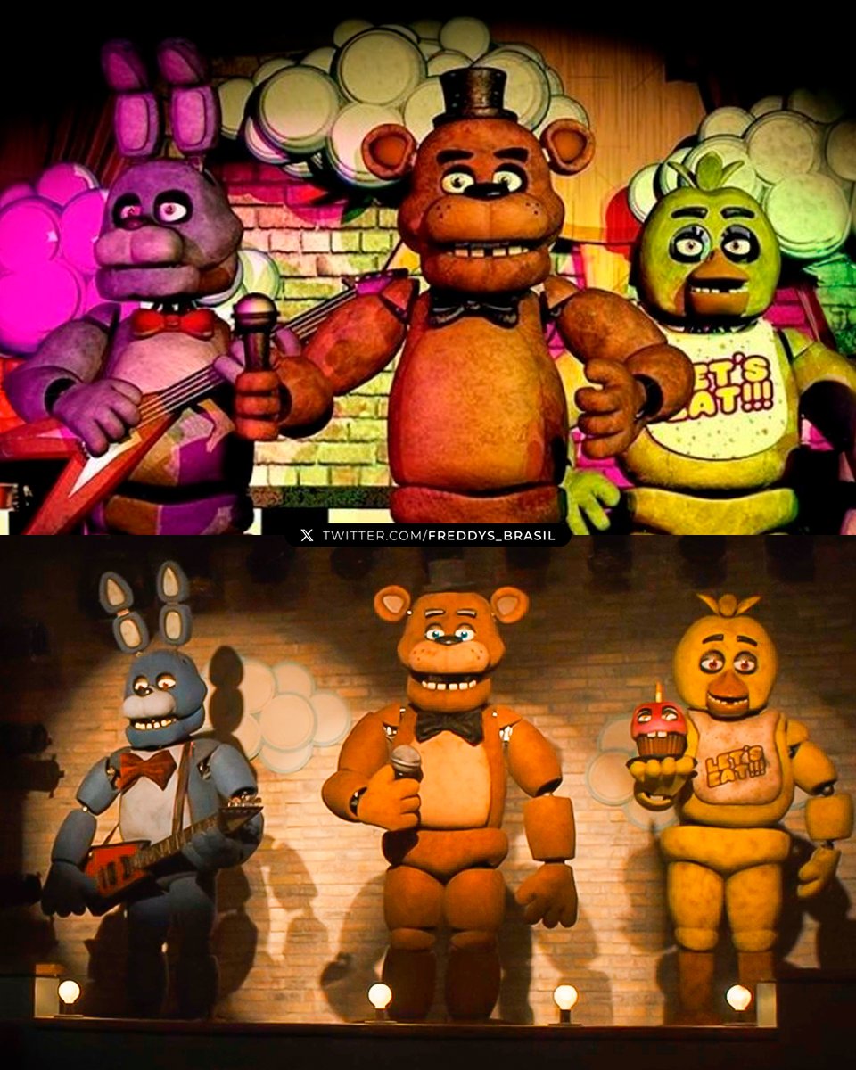 FNAF 1 (JOGO) 🧡 FNAF (FILME)

#FNAFMovie #FNAF #FiveNightsAtFreddys | (🐻)