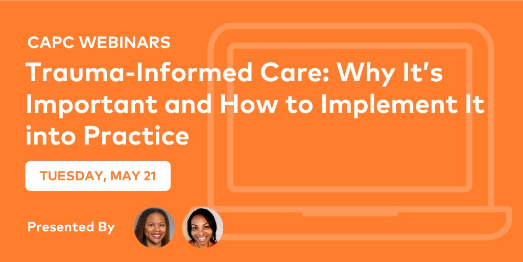💻 Trauma-Informed Care: Why It’s Important and How to Implement It into Practice on Tuesday, May 21 🔗 ow.ly/Xyiy50R5U64 This webinar, presented by Sherika Newman, DO, and @KBulloc2, fills a critical gap in Trauma-Informed Care (TIC) education and training.