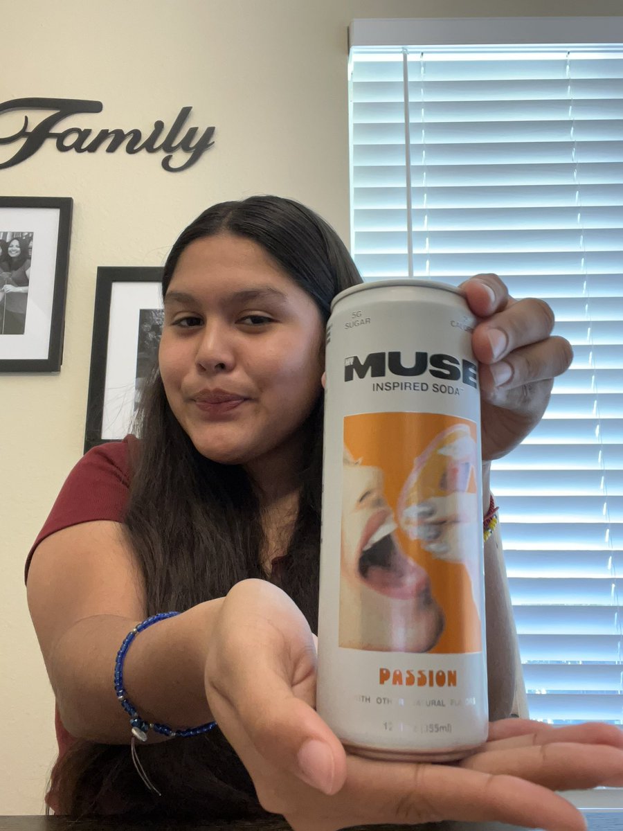 i got my muse x dixie damelio a few days ago and it’s my new FAV so so good very proud of you ily @dixiedamelio 🧡💫 #mymuse @drinkmymuse #passion #dixiedamelio