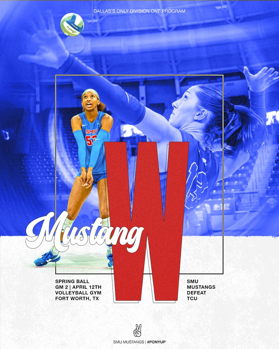 𝗠𝗮𝘁𝗰𝗵, 𝗦𝘁𝗮𝗻𝗴𝘀‼️

#PonyUpDallas | <a href="/SMUMustangs/">SMU Athletics</a>