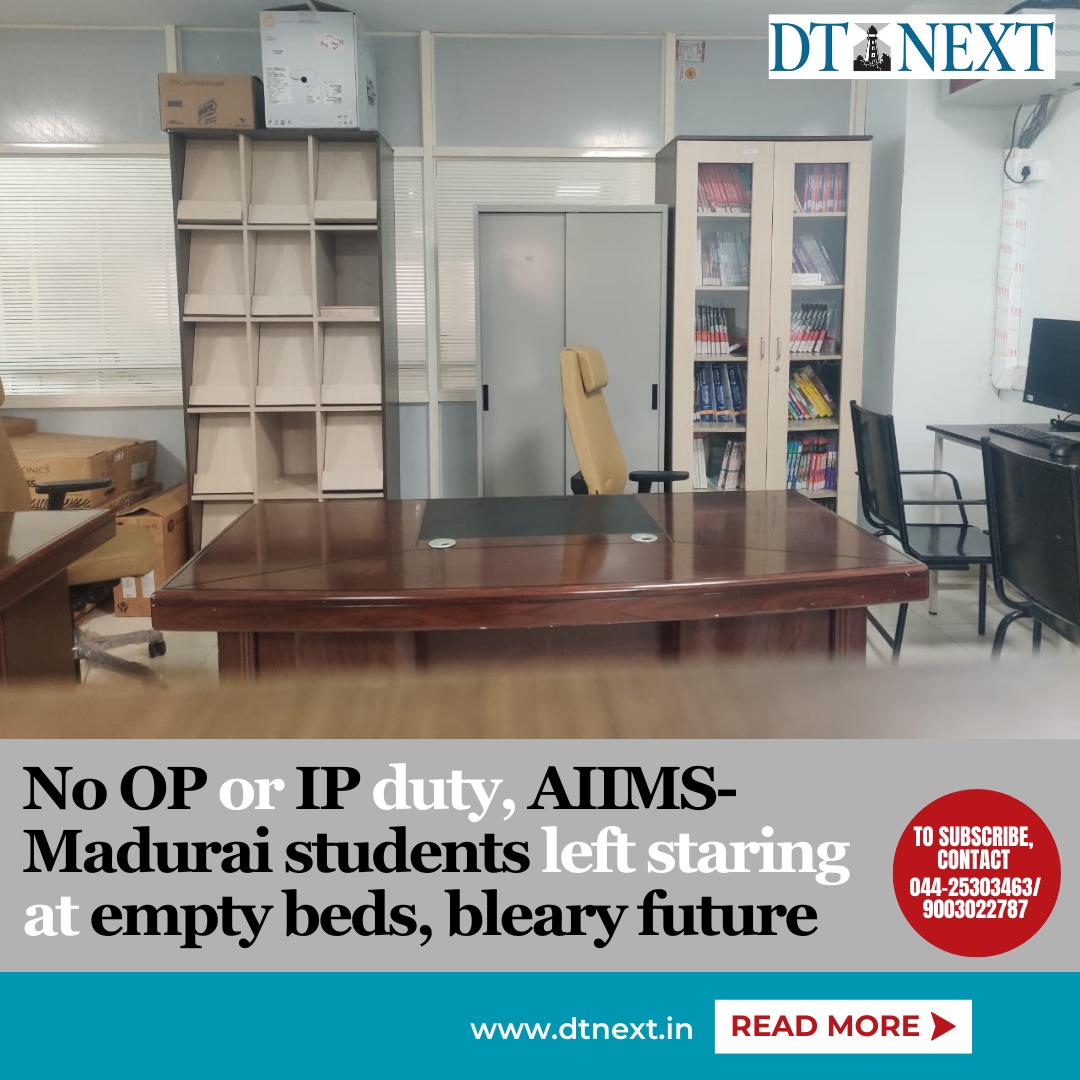dt_next's tweet photo. No proper classrooms or labs, poorly stocked library, and no exposure to what they should be doing. This is not the struggle faced by the students of a neglected primary school, but those at #AIIMS #Madurai

 ✒️ @Shweta_journo https://t.co/MvEps3bVdj