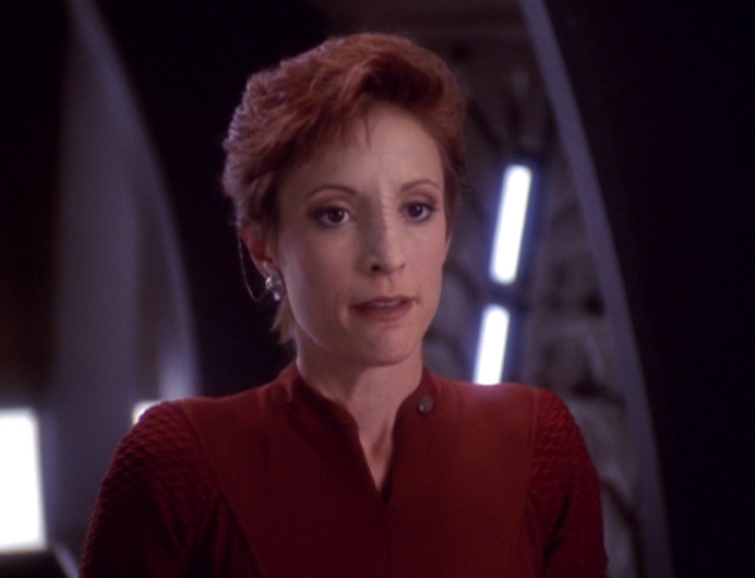 Kira: Ziyal! Good to see you again!
Ziyal: Nerys! You're coming to dinner tonight. Good to see you again!
Kira:

 #DS9 #SonsAndDaughters #allstartrek