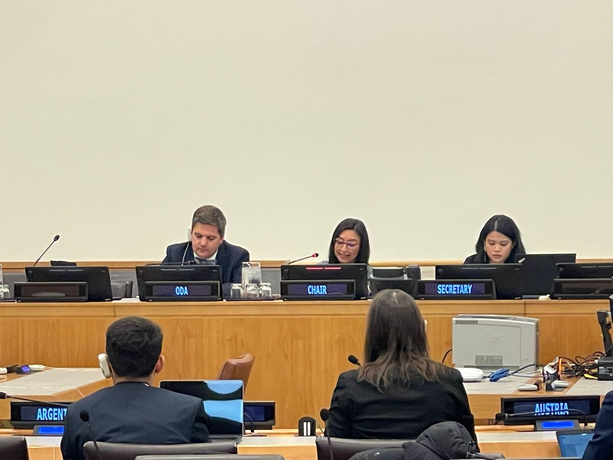 Working Group 2 of the #UNDC has been exceptionally active. The past 2 weeks we have host presentations, commencing with @UN_Disarmament to delve into the contents of the SG’s report on current developments in science and technology and  implications for #internationalsecurity