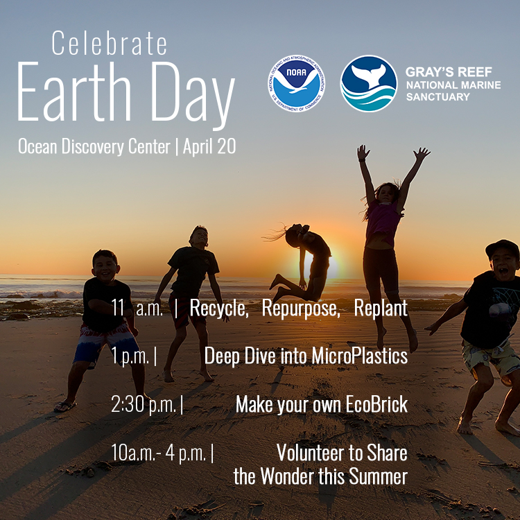 Next Saturday, join #GraysReef for a mix of activities about ocean plastics as part of #EarthDay2024 at the Ocean Discovery Center. #Microplastics classes. Food container #gardening. #Ocean #Volunteering. #SavannahGa graysreef.noaa.gov/visit/centers/