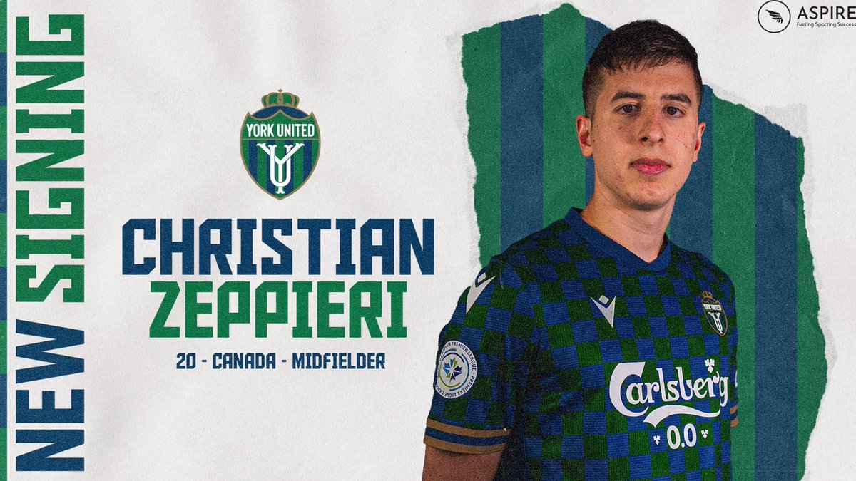 Christian Zeppieri of York University previous Toronto FC Academy, and #L1O Vaughan Soccer Club player signs a U-Sports contract with #CanPL club #YorkUnitedFC ! 

Congratulations Christian excited for your first professional season! 

#WeAreUnited | #TFCLive | #WeAreVSC