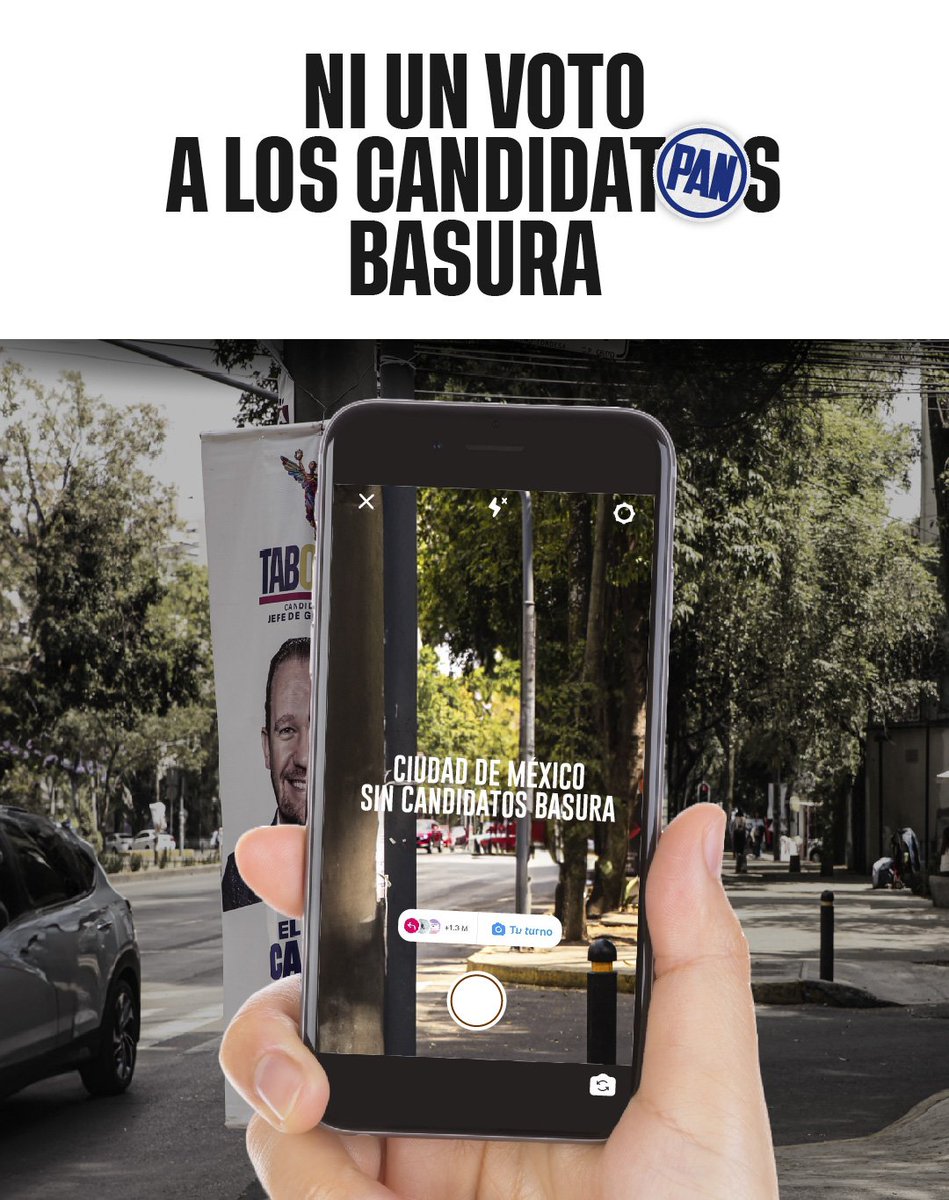 Los candidatos basura han dejado esta ciudad repleta de pendones plásticos que la contaminan. @MovCiudadanoCMX sí respeta el medio ambiente y no ensucia nuestras calles. Ni un voto para ellos.