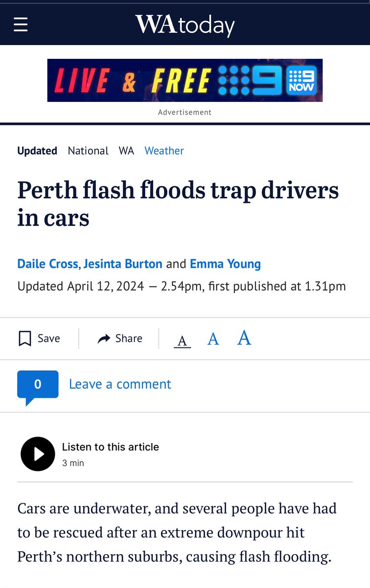 Meanwhile, our governments are supporting Woodside’s Burrup Hub gas expansion that will add 5 BILLION tonnes of emissions to our atmosphere and make floods and storms like this more frequent and extreme. Do our governments work for us, or Woodside?