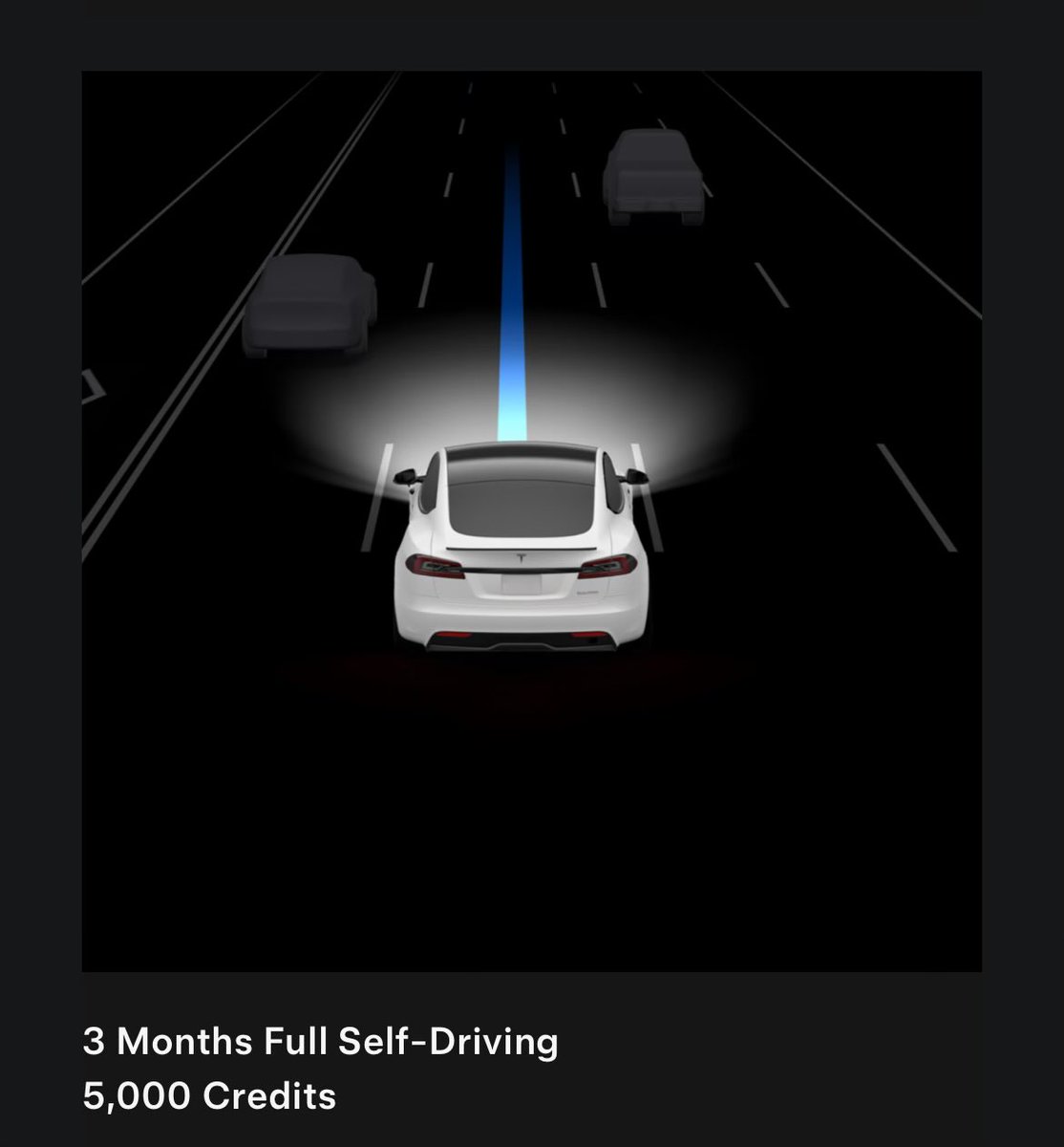 Redeeming for 3 months of Full Self-Driving now requires 5,000 referral credits in Canada 🇨🇦 Previously it was 10,000 credits. This means you can now get 3 months of FSD and still have 2,500 credits left over with just one referral.