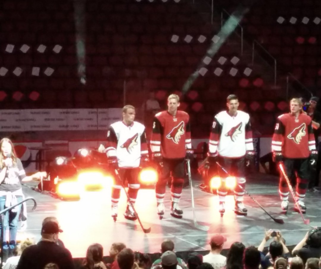 orcabay01's tweet photo. @PHNX_Coyotes Man, so many memories.  2012 playoffs is still my background photo on my phone, 2015 uniform reveal (cool experience to be a part of), countless games when I brought friends and they became hockey fans.  Damn.  This is going to hurt.  It didn't have to be this way FFS 🤬 https://t.co/tDzCxoRKOZ