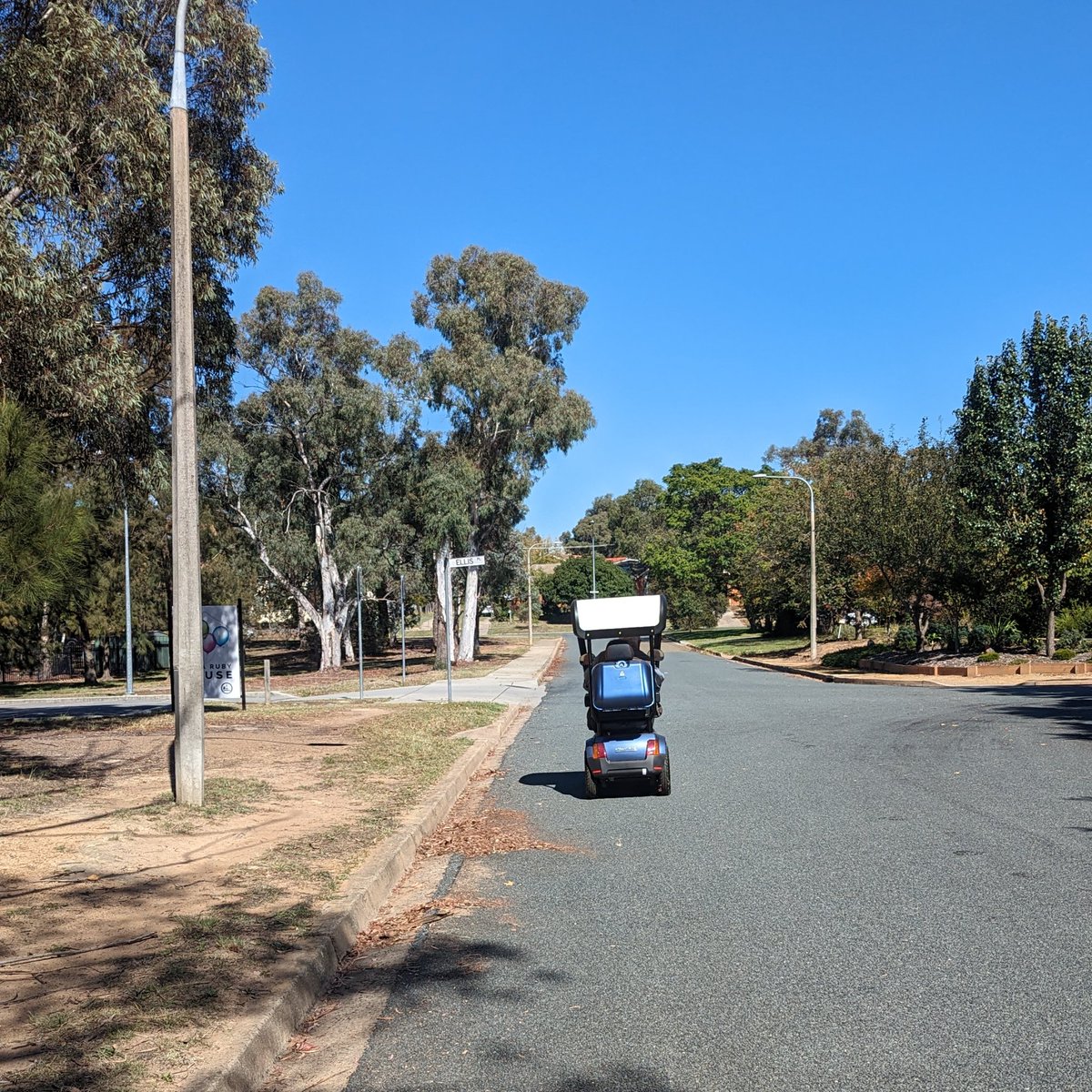 This week my very old granddad lost his license to age and it's been confronting for him. Wanted me to help him with his new scooter so he can still get to the club and tell you what - he is Mad Max with this thing. So embarrassing jogging after a 91 year old all over Belconnen