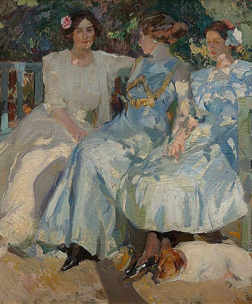 Joaquín Sorolla Mi mujer y mis hijas en el jardín. 1910. Detalle Óleo sobre lienzo 166 x 206 cm Colección Massaveu