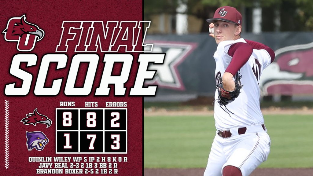 The Phoenix go to McKenzie and get a big win to open the series! Quinlin Wiley was phenomenal out of the pen getting the win! He tossed five scoreless innings in relief with eight strikeouts on just two hits! Doubleheader tomorrow at Wildcat Park!