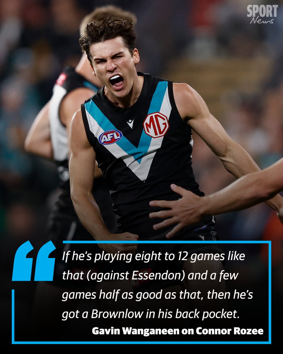 Connor Rozee reminds Gavin Wanganeen of himself. And the former Port Adelaide captain believes the new one has hallmarks of a future Brownlow Medallist. ✍️ @mattturner1986 @Simeon_TW STORY | bit.ly/3JgU2qx