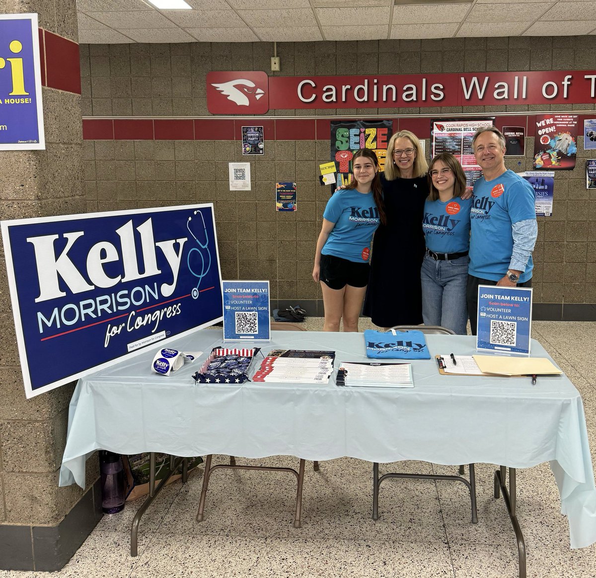 Thank you @SD35DFL ! So proud to stand with @zackstephenson and @KariRehrauer as we work together to elect Democrats up and down the ballot! #SD35 #MN03