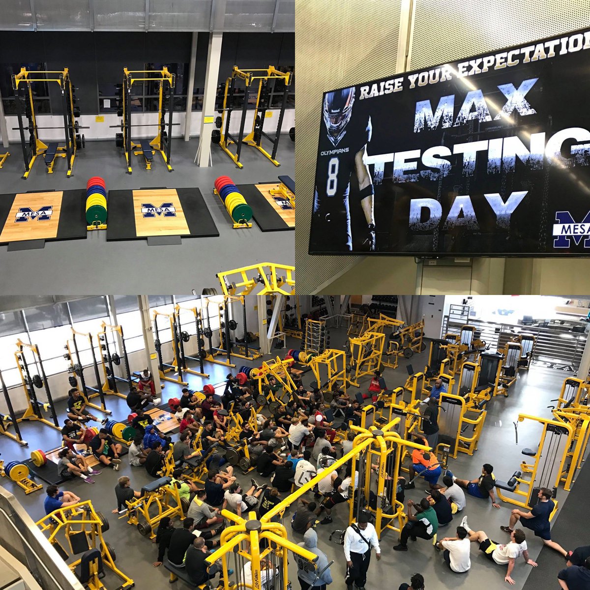 SDmesafootball's tweet photo. #FlashbackFridays Where it all begins… Elite level facilities here on Mt. Olympus. #NextLevelStrength
@BallCoachGW @CoachChevSD @PeoplsProfessor @CoachFarrarMesa @EC_Preps_SD @Daygofootball @sdfootball @coachdanruiz https://t.co/ioO5v4CQ3K