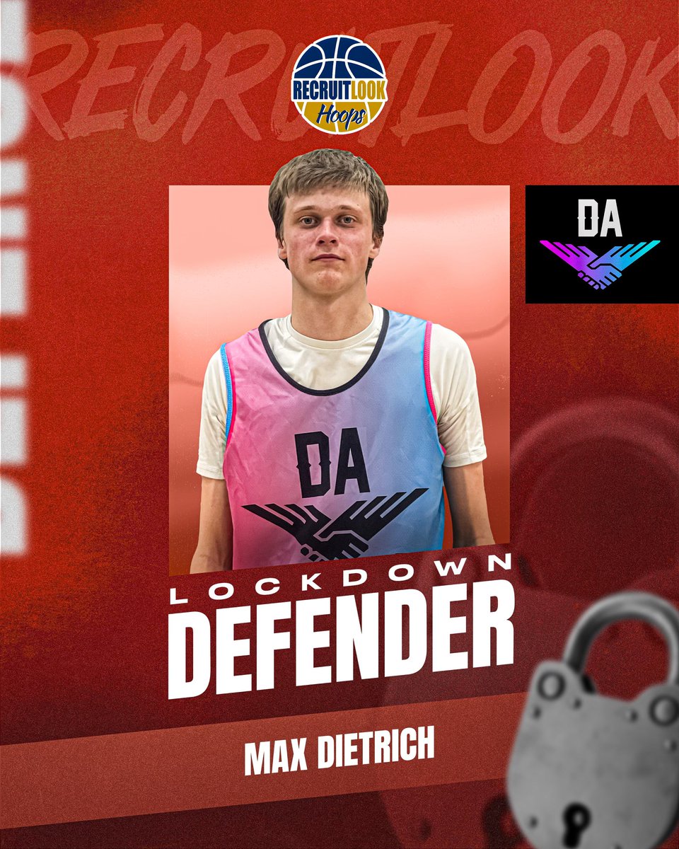 2025 | Max Dietrich | Caused havoc on the defensive end of the floor. Played in the passing lanes &amp; in help side. He likes to get to the rim in transition but also knows when to settle the offense down &amp; get teammates involved. Lead his team with 16pts 8ast &amp; 5stl. #RLHoops