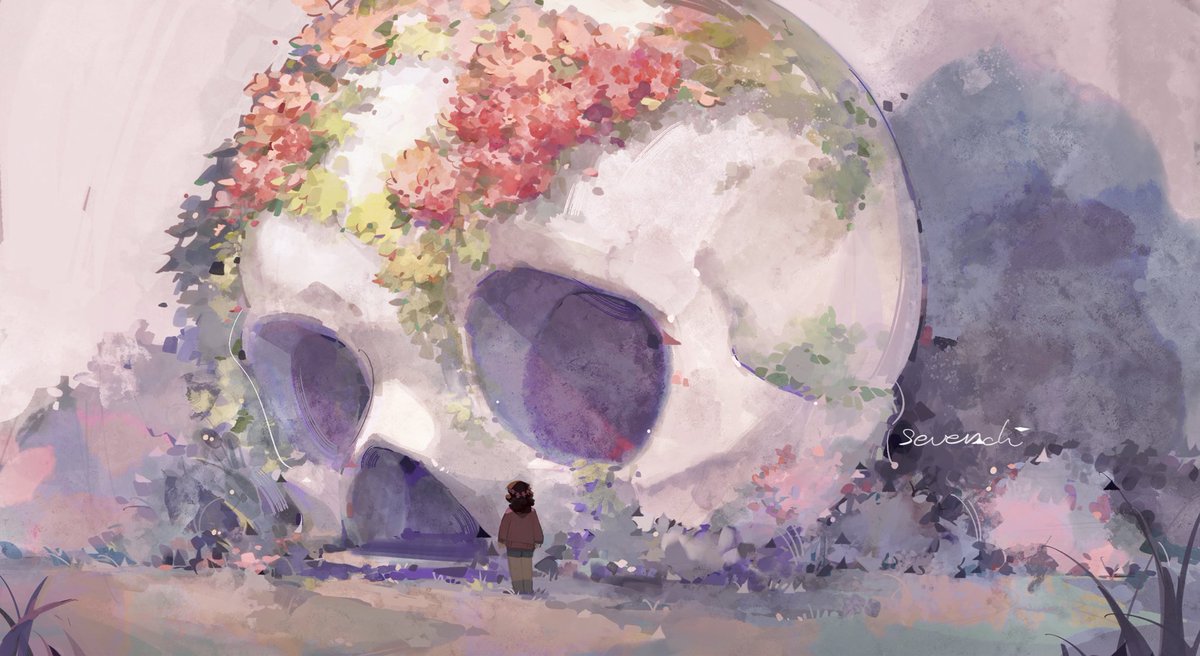 Skull💀 🌸 

#HermitCraft #stressmonsterfanart